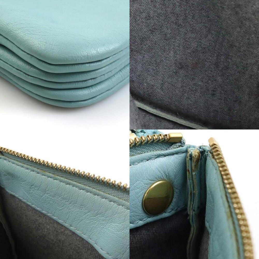 Celine Trio Bag Leather Shoulder Blue - Picture 3 of 4